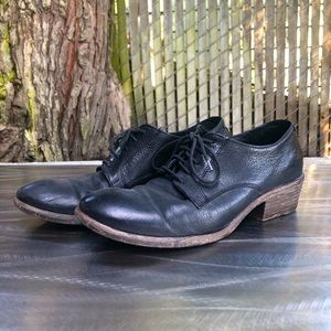 Black Leather Frye Oxfords Size 8.5